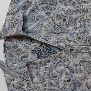 Rock 47 by Wrangler long sleeve snap front Western blouse